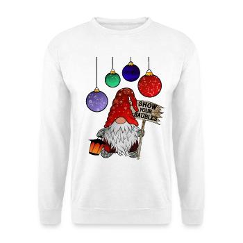 Gnome Christmas Dwarf Merry Christmas - Unisex Sweatshirt - white - Front