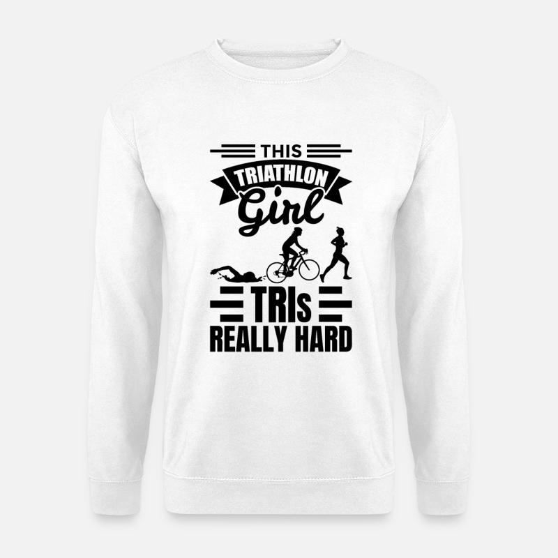 Triathlet Mädchen - Unisex Pullover - Weiß