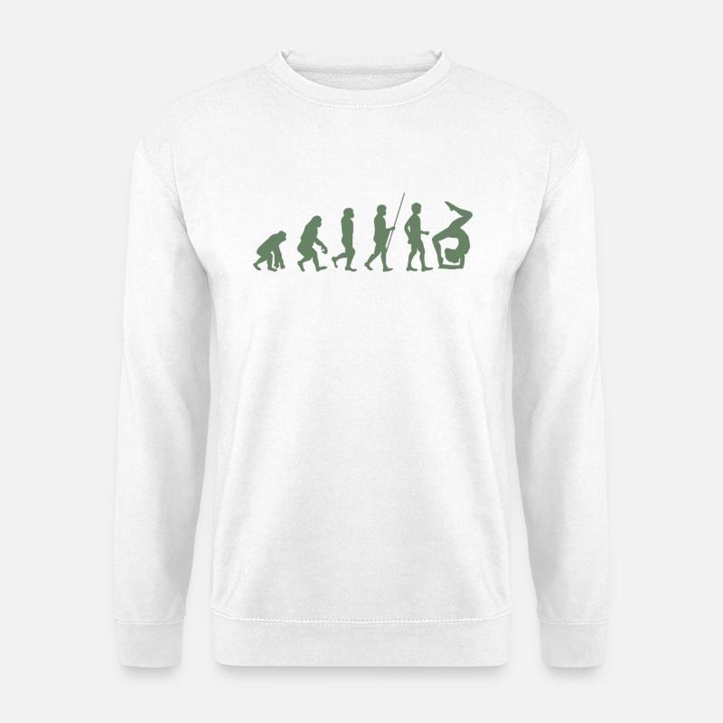 Turnerin Turner Evolution der Turnerin - Unisex Pullover - Weiß