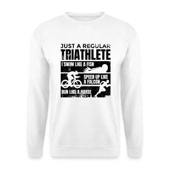 Average triathlete - Unisex Sweatshirt - white - Front
