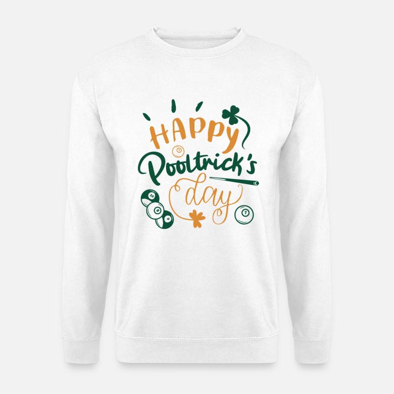 Billard St. Patrick - Sweat-shirt Unisexe - blanc
