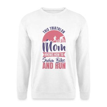 Triathlon Mama - Unisex Pullover - Weiß - Vorne