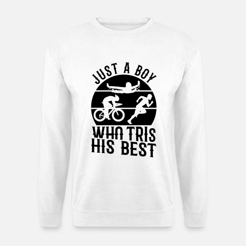 Triathlon Junge - Unisex Pullover - Weiß