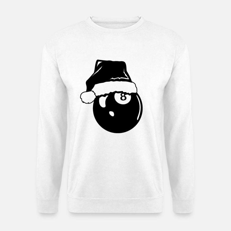 Billard Weihnachten - Unisex Pullover - Weiß