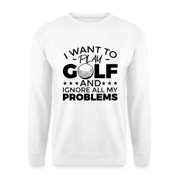 Motivation pour les amateurs de golf - Sweat-shirt Unisexe - blanc - Devant