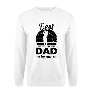 Meilleur papa sur le terrain de golf - Sweat-shirt Unisexe - blanc - Devant