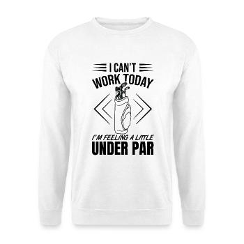 Mauvaise blague de golf - Sweat-shirt Unisexe - blanc - Devant