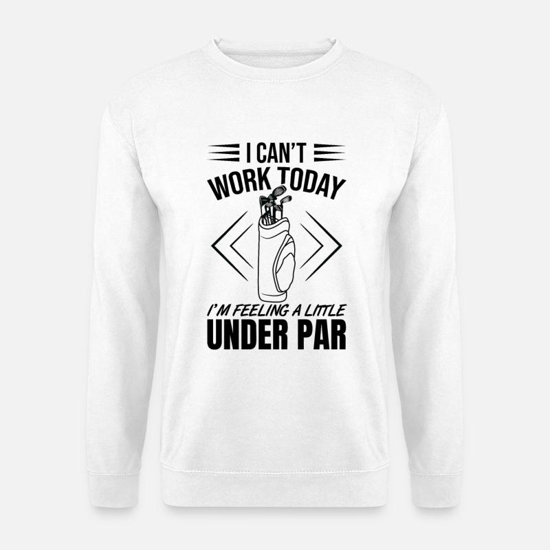 Schlechter Golf Witz - Unisex Pullover - Weiß