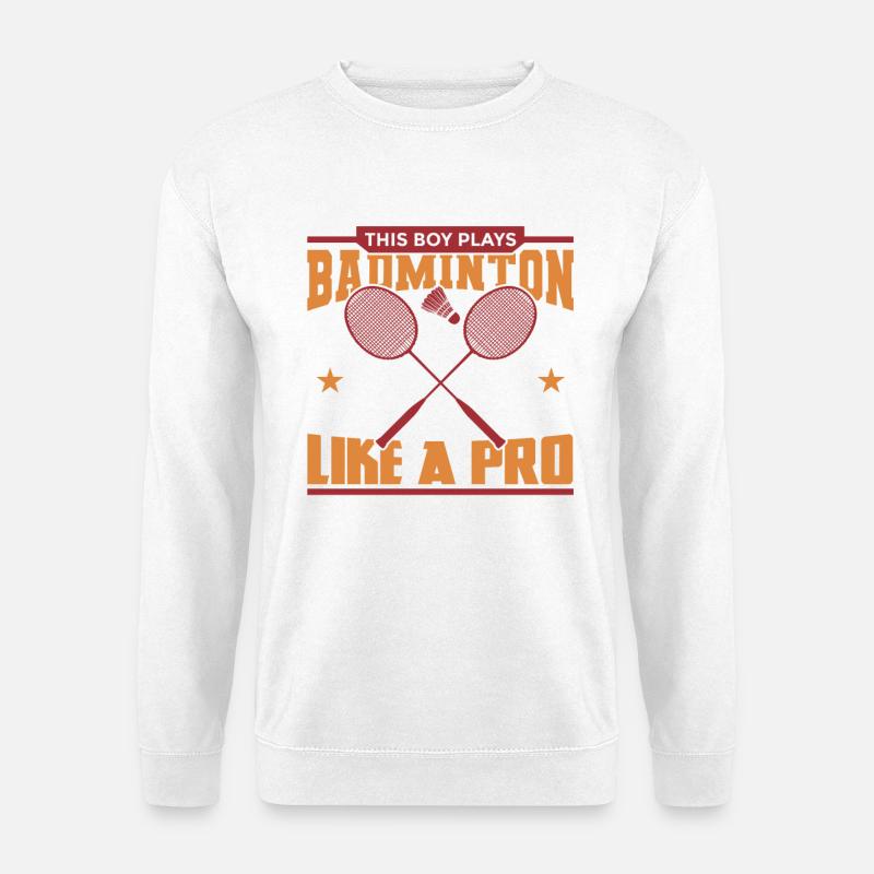 Badminton Junge - Unisex Pullover - Weiß