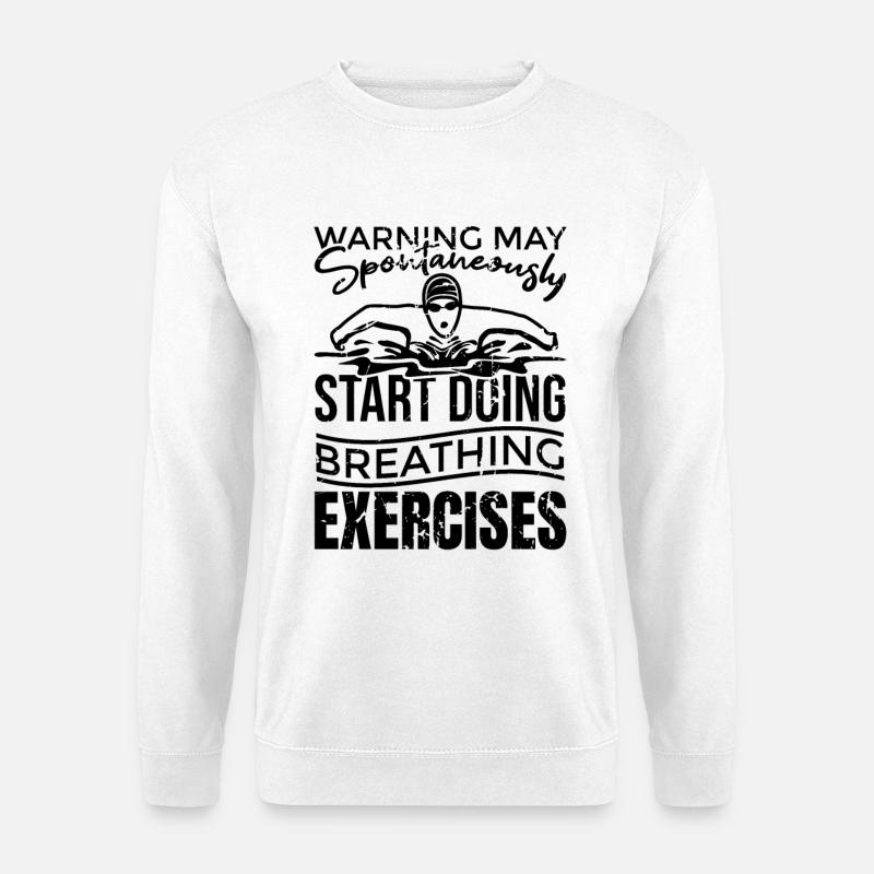 Wettkampfschwimmer - Unisex Pullover - Weiß
