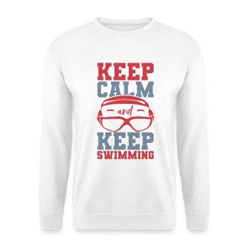 Lustiger Schwimmspruch - Unisex Pullover - Weiß - Vorne
