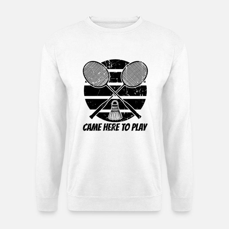 Badminton spielen - Unisex Pullover - Weiß