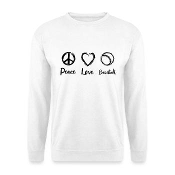 Baseball Routine - Unisex Sweatshirt - white - Front