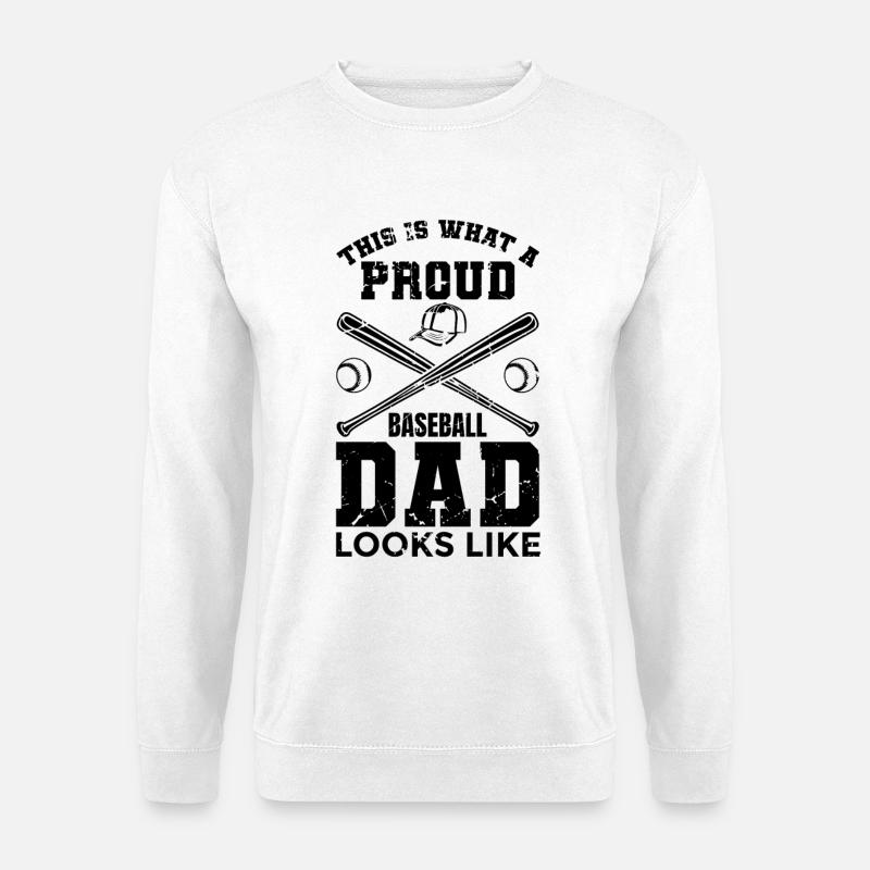 Baseball Vater - Unisex Pullover - Weiß