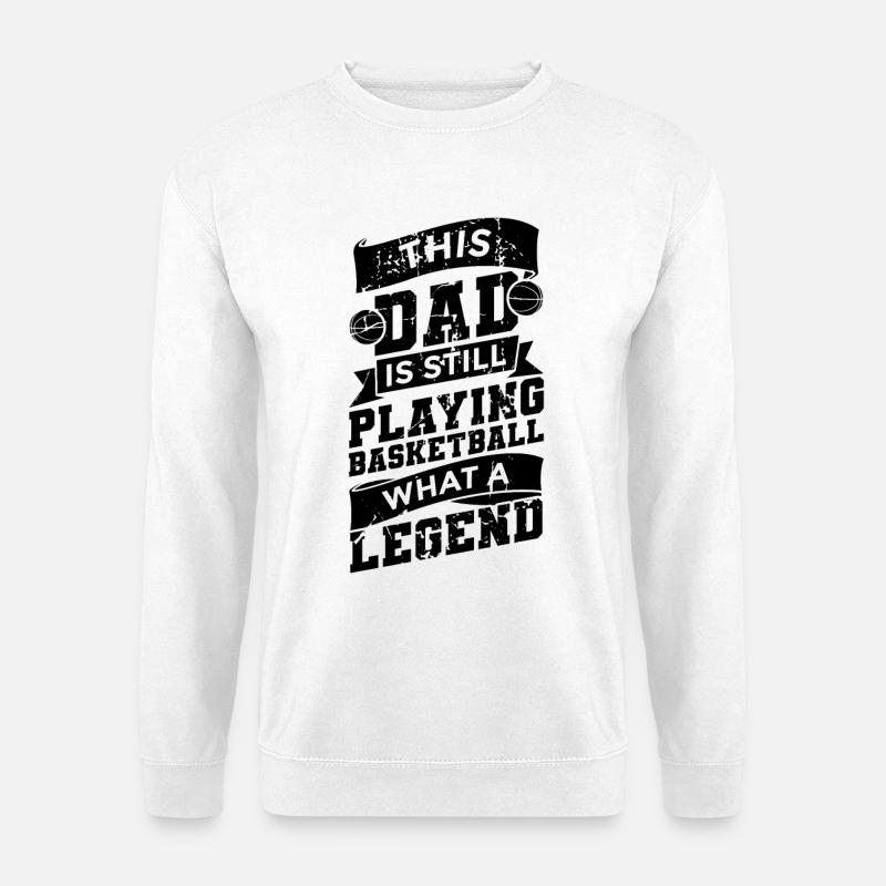 Basketball Vater - Unisex Pullover - Weiß