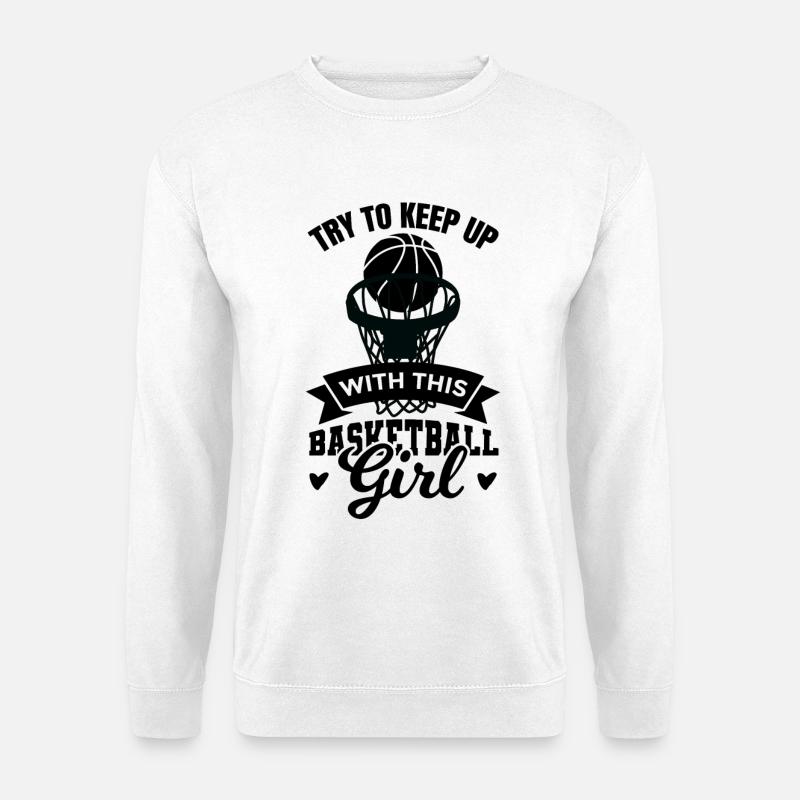 Basketballerin - Unisex Pullover - Weiß