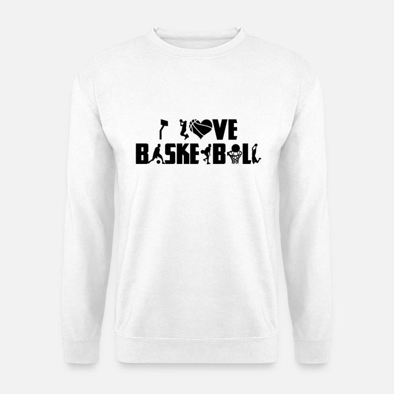 Basketball - Unisex Pullover - Weiß
