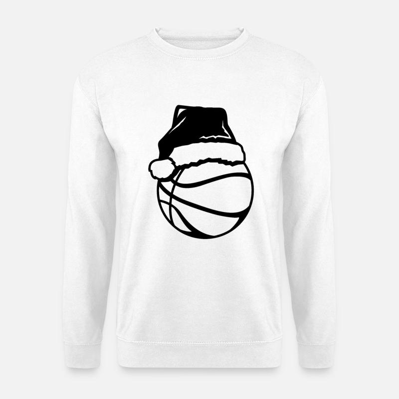 Weihnachten Basketball - Unisex Pullover - Weiß