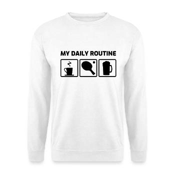 Pingpong Kaffee - Unisex Pullover - Weiß - Vorne