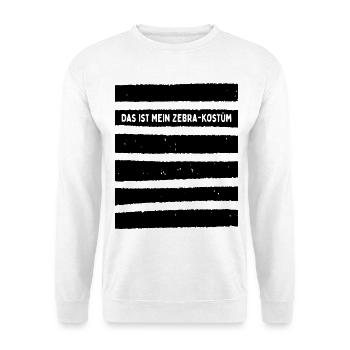 Zebra Kostüm Das Ist Mein Zebrakostüm Köln Zebras - Unisex Pullover - Weiß - Vorne