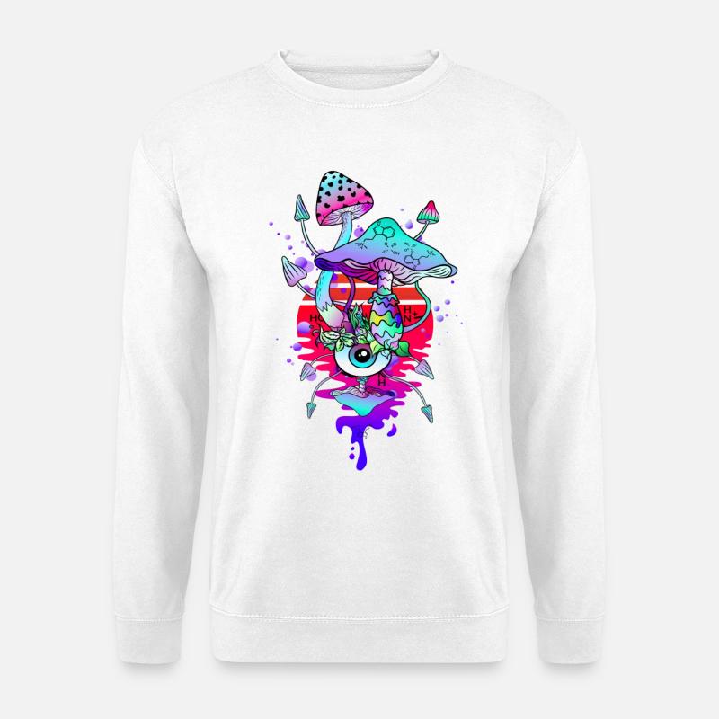 Magic Mushrooms Psychedelic Mushrooms - Unisex Sweatshirt - white