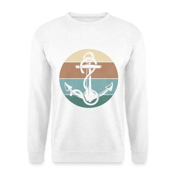 Lustiges Segelboot Segler Boot Kapitän Awesome - Unisex Pullover - Weiß - Vorne