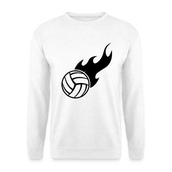 Volleyball - Unisex Pullover - Weiß - Vorne