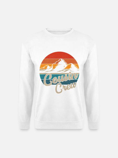 Cousin Crew Camping Outdoor Sunset Summer Camping - Unisex Pullover - Weiß