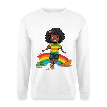 Vibrant Rainbow Kids Design - Sweat-shirt Unisexe - blanc - Devant