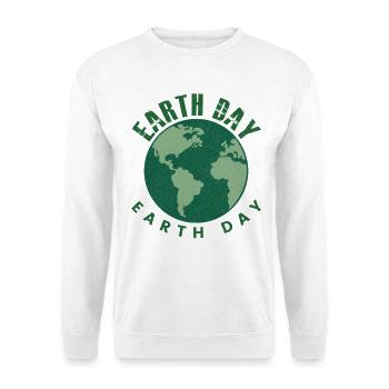 Jour de la Terre Everyday Retro Environment - Sweat-shirt Unisexe - blanc - Devant