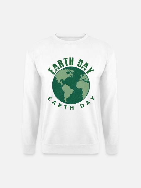 Earth Day Everyday Retro Environment - Unisex Pullover - Weiß