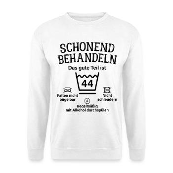 44. Geburtstag Schonend Behandeln 44 Teil Ist 44 - Unisex Pullover - Weiß - Vorne