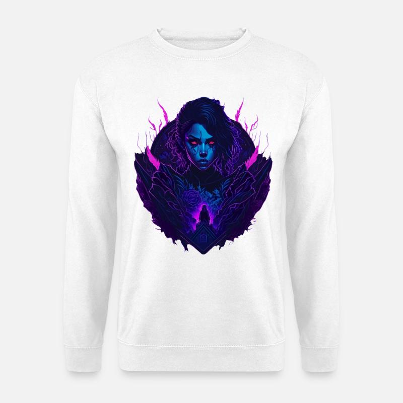 Devil Gothic Seduction Girl - Unisex Sweatshirt - white