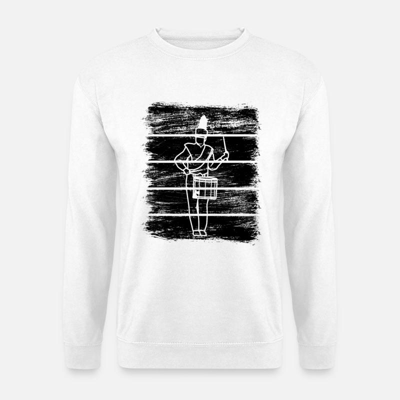 Funny drummer - Unisex Sweatshirt - white