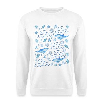 Sea Creatures - Marine Life Lovers - Unisex Sweatshirt - white - Front