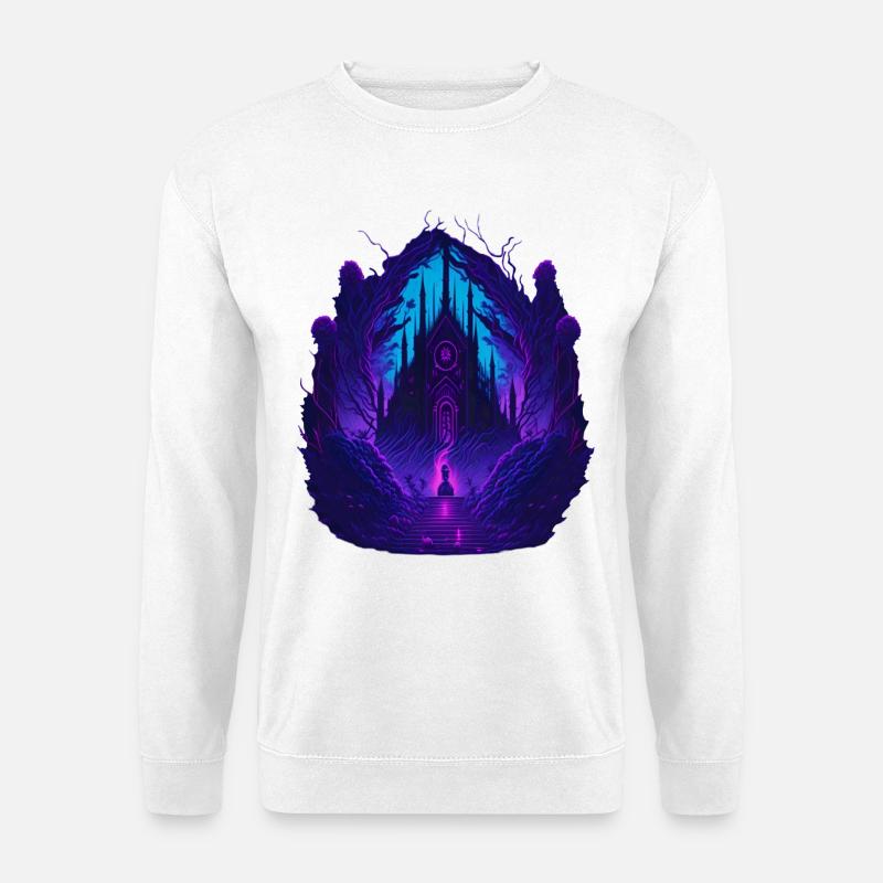 Neon Gothic Church Gothic Architecture - Unisex Sweatshirt - white