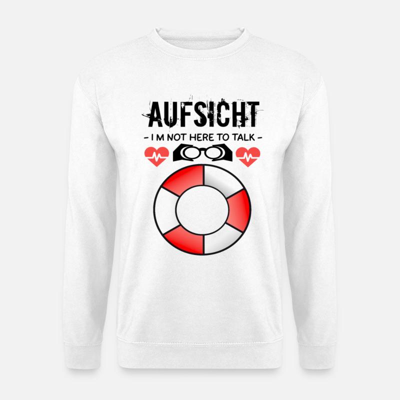 Supervision - Bathing supervision - Unisex Sweatshirt - white