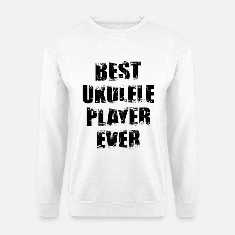 Bester Ukulelist - Unisex Pullover - Weiß