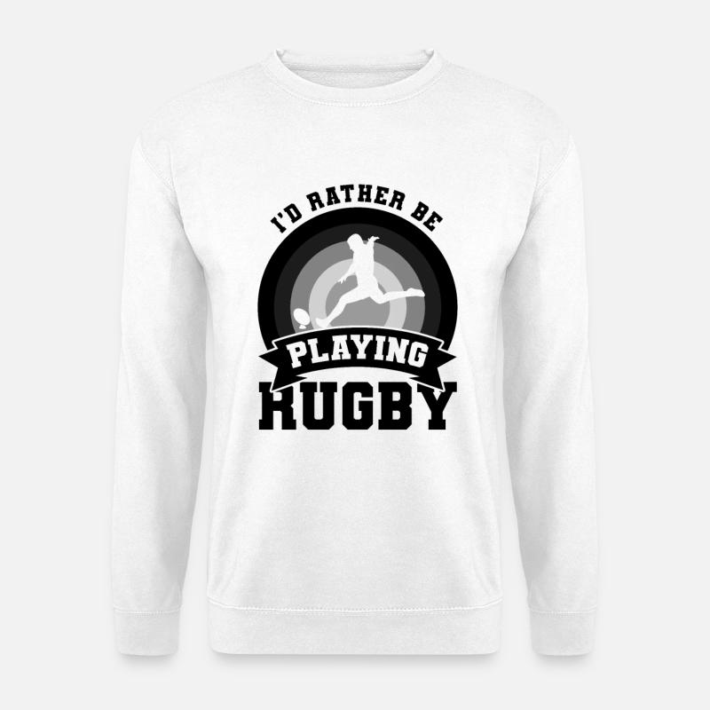 Rugbyspieler Spruch - Unisex Pullover - Weiß