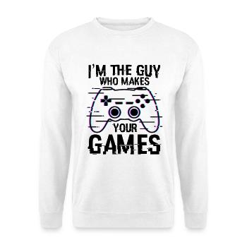 Game Developer Quote - Unisex Sweatshirt - white - Front
