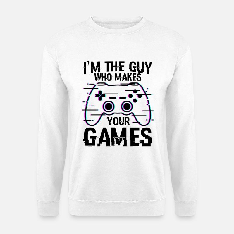 Devis du développeur de jeux - Sweat-shirt Unisexe - blanc