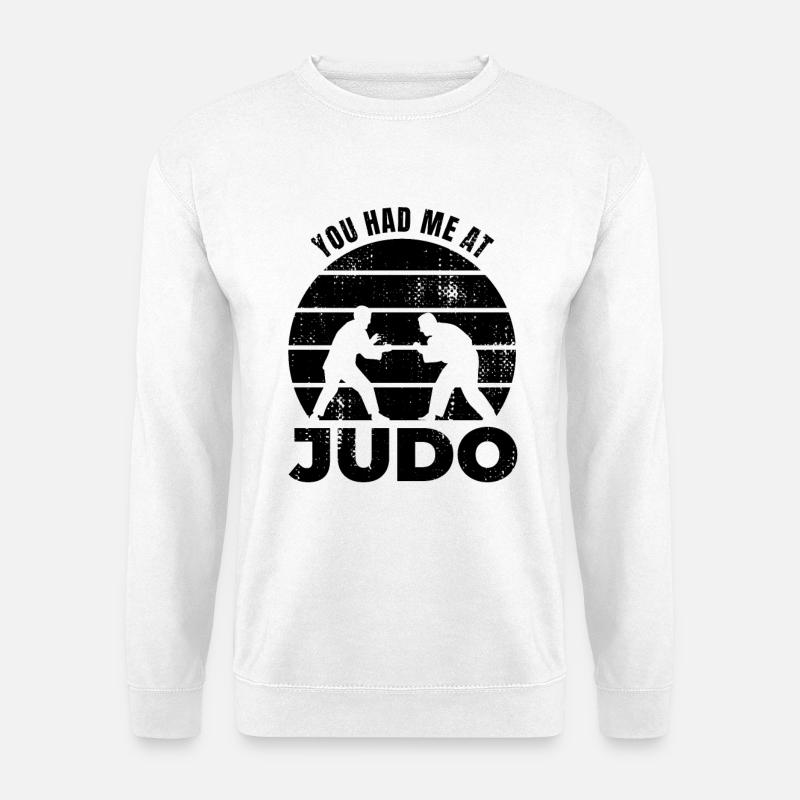 Drôle de citation de judoka - Sweat-shirt Unisexe - blanc