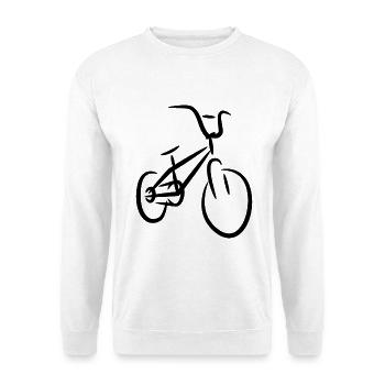 BMX Bike Drawing - Unisex Sweatshirt - white - Front