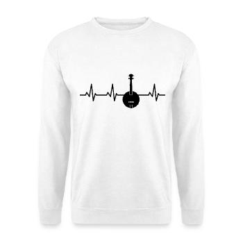 Banjo Heart palpitations - Unisex Sweatshirt - white - Front