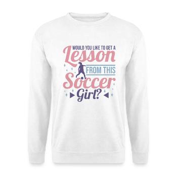 Footballeur - Sweat-shirt Unisexe - blanc - Devant