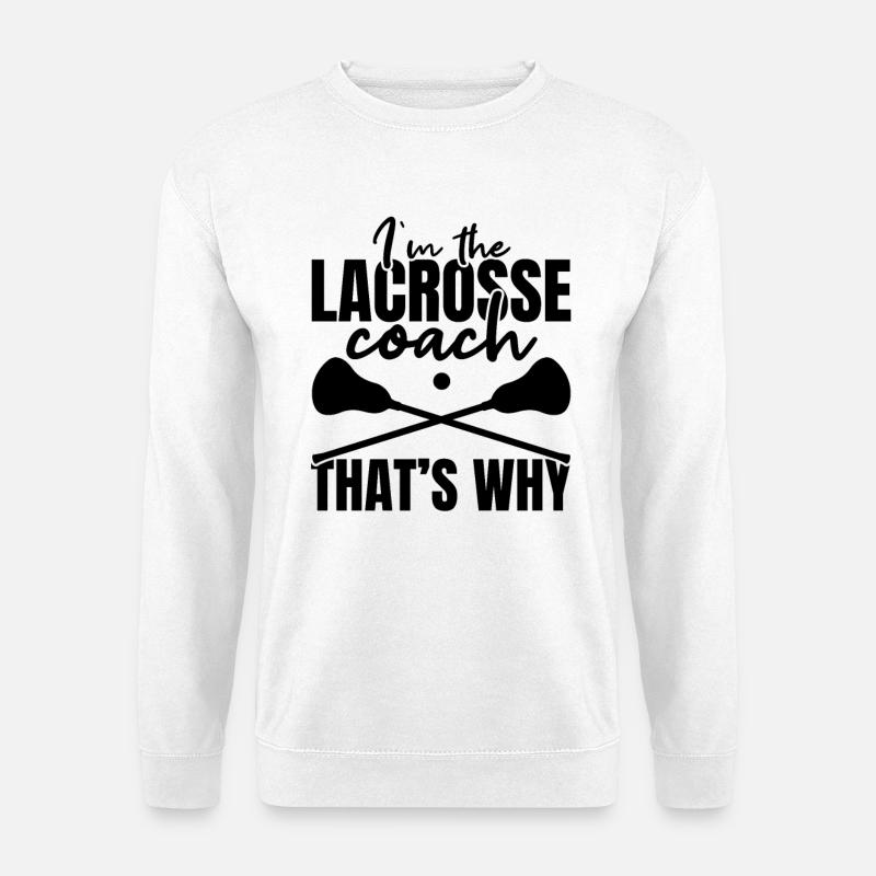 Lacrosse Coach - Unisex Pullover - Weiß