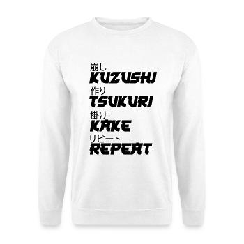 Kuzushi Tsukuri Kake Replay - Unisex Sweatshirt - white - Front