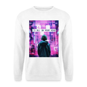 Tout est dans votre tête Vaporwave Problème esthétique - Sweat-shirt Unisexe - blanc - Devant
