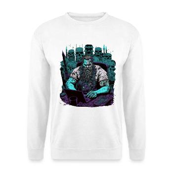 Admin Wiking programs computers - Unisex Sweatshirt - white - Front