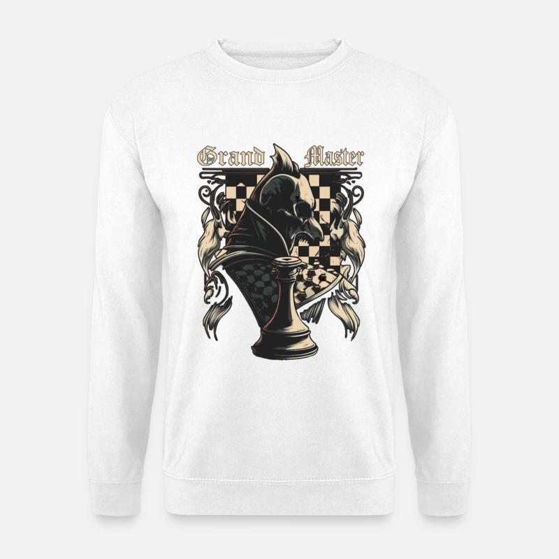 Grosser Schachmeister - Unisex Pullover - Weiß